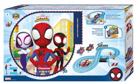 Tor samochodowy z pojazdami First Spider Man Spidey 2,4m Tor samochodowy z pojazdami First Spider Man Spidey 2,4m