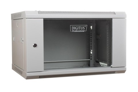 Szafa sieciowa wisząca 19" 6U rack 600x450, drzwi szyba, szary, niedzielona, niezłożona, 60kg Szafa sieciowa wisząca 19" 6U rack 600x450, drzwi szyba, szary, niedzielona, niezłożona, 60kg