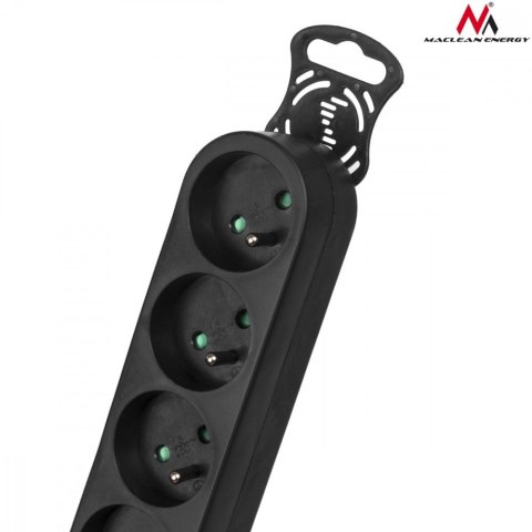 Listwa zasilająca 6g 3m MCE187 2300W czarna Listwa zasilająca 6g 3m MCE187 2300W czarna