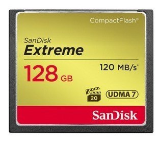 SANDISK COMPACT FLASH EXTREME 128GB 120 MB/s SANDISK COMPACT FLASH EXTREME 128GB 120 MB/s