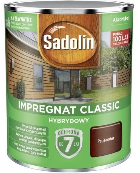 SADOLIN IMPREGNAT CLASSIC HYBRYDOWY 7 LAT PALISANDER 2.5L SADOLIN IMPREGNAT CLASSIC HYBRYDOWY 7 LAT PALISANDER 2.5L
