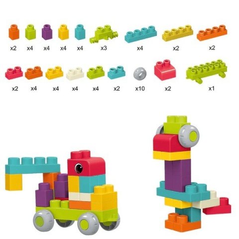 Klocki Małych Geniuszy - Soft 62 elementy Klocki Małych Geniuszy - Soft 62 elementy