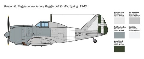 Model plastikowy Reggiane Re.2002 Ariete 1/72