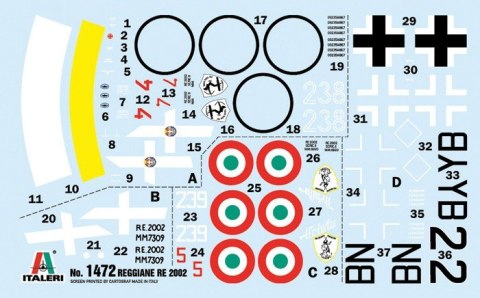 Model plastikowy Reggiane Re.2002 Ariete 1/72