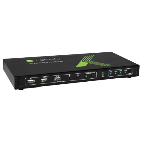 Techly 4x1 USB HDMI KVM Switch 4Kx2K IDATA KVM-HDMI4U przełącznik KVM Czarny Techly 4x1 USB HDMI KVM Switch 4Kx2K IDATA KVM-HDMI4U przełącznik KVM Czarny