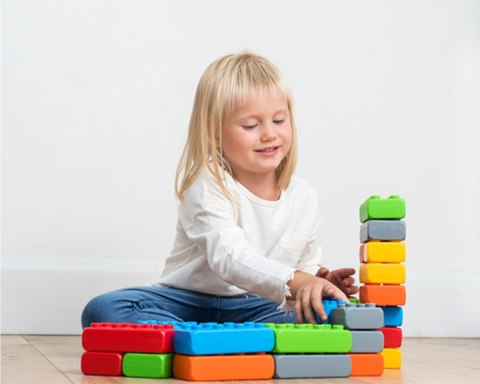 Klocki budowlane Cegła Junior 110 elementów Klocki budowlane Cegła Junior 110 elementów