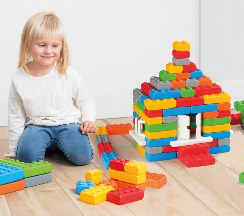 Klocki budowlane Cegła Junior 90 elementów Okna + Drzwi Klocki budowlane Cegła Junior 90 elementów Okna + Drzwi