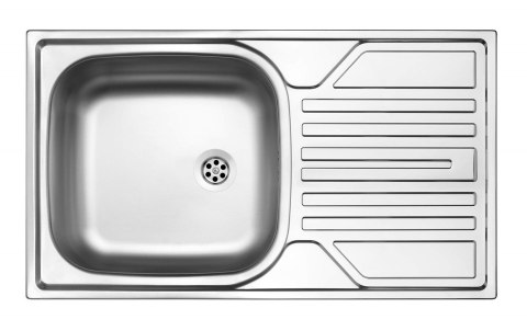 Zlewozmywak stalowy 1-komorowy z ociekaczem - odpływ 2" ZEL_3110 5908212037669 Zlewozmywak stalowy 1-komorowy z ociekaczem - odpływ 2" ZEL_3110 5908212037669