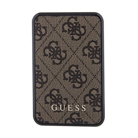 Guess 4G Leather Metal Logo - Power Bank 10000 mAh 18W (brązowy) Guess 4G Leather Metal Logo - Power Bank 10000 mAh 18W (brązowy)