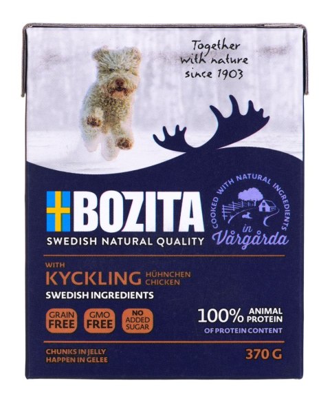 BOZITA Kawałki kurczaka w galaretce dla psa 370g BOZITA Kawałki kurczaka w galaretce dla psa 370g