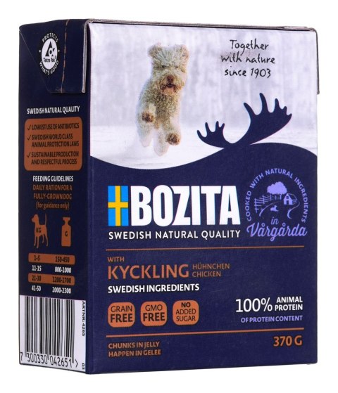 BOZITA Kawałki kurczaka w galaretce dla psa 370g BOZITA Kawałki kurczaka w galaretce dla psa 370g
