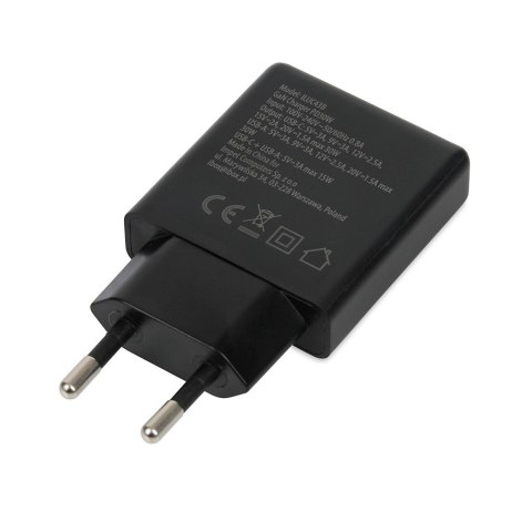 IBOX ŁADOWARKA UNIWERSALNA C-43 GAN PD30W SLIM USB A+C BLACK IBOX ŁADOWARKA UNIWERSALNA C-43 GAN PD30W SLIM USB A+C BLACK