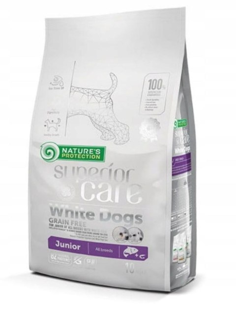 Nature's Protection White Dogs Grain Free Łosoś Junior All Breeds 10kg Nature's Protection White Dogs Grain Free Łosoś Junior All Breeds 10kg