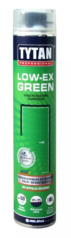 PIANKA PISTOLETOWA NISKOPRĘŻNA LOW-EX GREEN 750ML PIANKA PISTOLETOWA NISKOPRĘŻNA LOW-EX GREEN 750ML