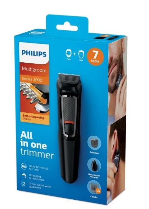 Trymer Multigroom seria 3000 7w1 MG3720/15 Trymer Multigroom seria 3000 7w1 MG3720/15