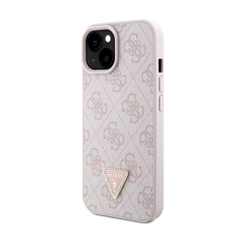 Guess Crossbody 4G Metal Logo - Etui iPhone 15 Plus (różowy)