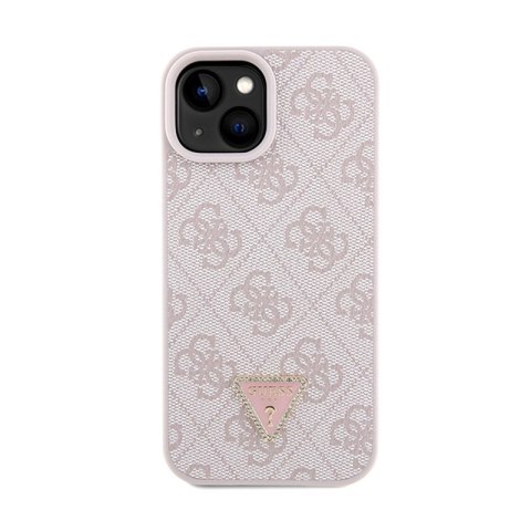 Guess Crossbody 4G Metal Logo - Etui iPhone 15 Plus (różowy)