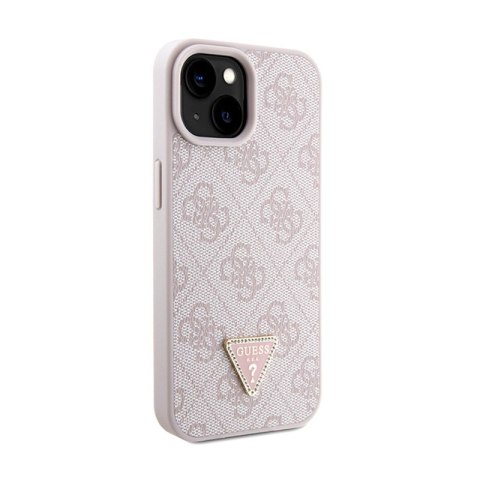 Guess Crossbody 4G Metal Logo - Etui iPhone 15 Plus (różowy)