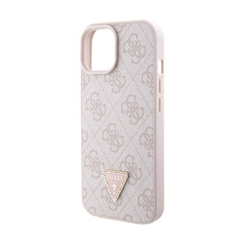 Guess Crossbody 4G Metal Logo - Etui iPhone 15 Plus (różowy)
