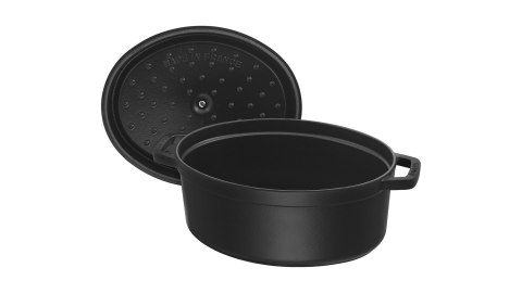 STAUB Żeliwny garnek owalny 40509-322-0 6,7l czarny STAUB Żeliwny garnek owalny 40509-322-0 6,7l czarny
