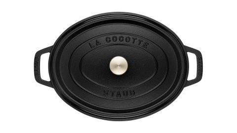 STAUB Żeliwny garnek owalny 40509-322-0 6,7l czarny STAUB Żeliwny garnek owalny 40509-322-0 6,7l czarny