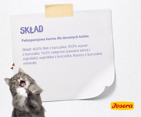 JOSERA Filet kurczak z cielęciną - mokra karma dla kota - 70 g JOSERA Filet kurczak z cielęciną - mokra karma dla kota - 70 g