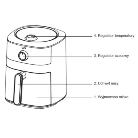 Frytownica beztłuszczowa 4,2l 1500W MR-754 Frytownica beztłuszczowa 4,2l 1500W MR-754