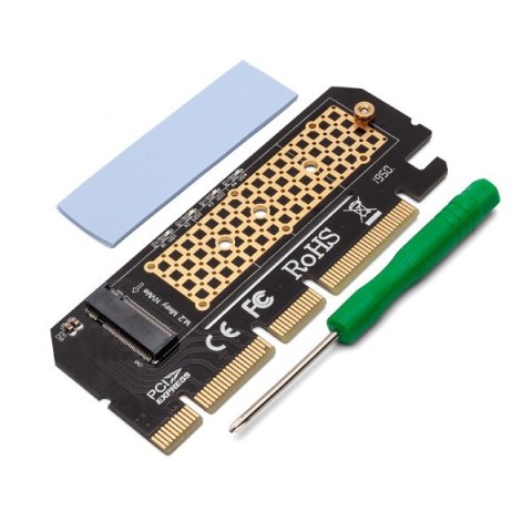 Karta rozszerzeń, adapter M.2 NVMe M-Key PCI-E, AK-41 Karta rozszerzeń, adapter M.2 NVMe M-Key PCI-E, AK-41