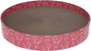 KERBL Drapak dla kota Circle, tekturowy, 5,5 cm, średnica 34 cm, różowy