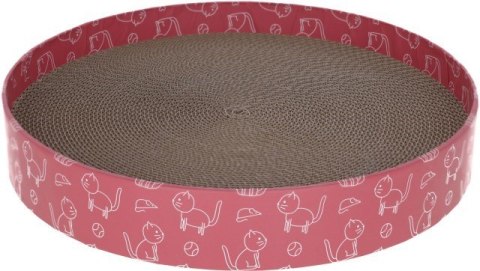 KERBL Drapak dla kota Circle, tekturowy, 5,5 cm, średnica 34 cm, różowy KERBL Drapak dla kota Circle, tekturowy, 5,5 cm, średnica 34 cm, różowy