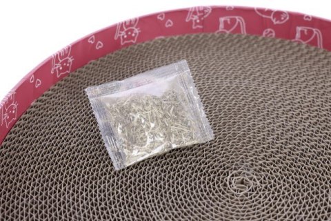 KERBL Drapak dla kota Circle, tekturowy, 5,5 cm, średnica 34 cm, różowy KERBL Drapak dla kota Circle, tekturowy, 5,5 cm, średnica 34 cm, różowy