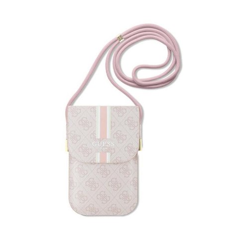 Guess 4G Stripes - Torebka crossbody na telefon (różowy) Guess 4G Stripes - Torebka crossbody na telefon (różowy)