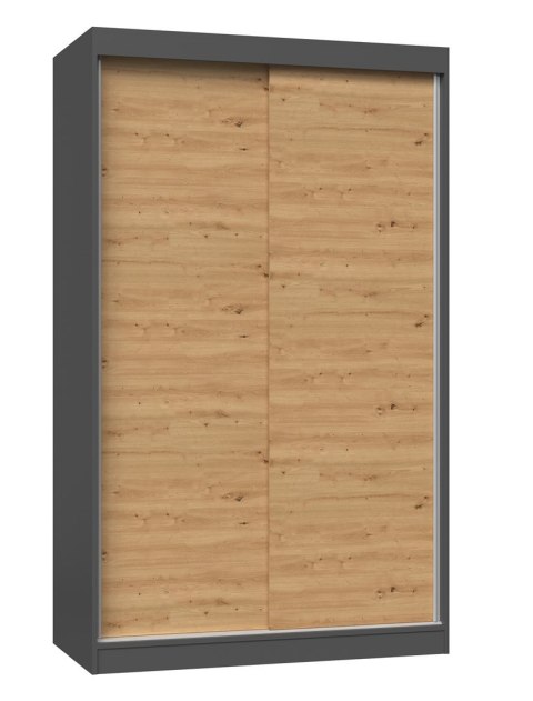 Szafa z drzwiami przesuwnymi IGA 120x61xH200 antracyt/artisan Szafa z drzwiami przesuwnymi IGA 120x61xH200 antracyt/artisan