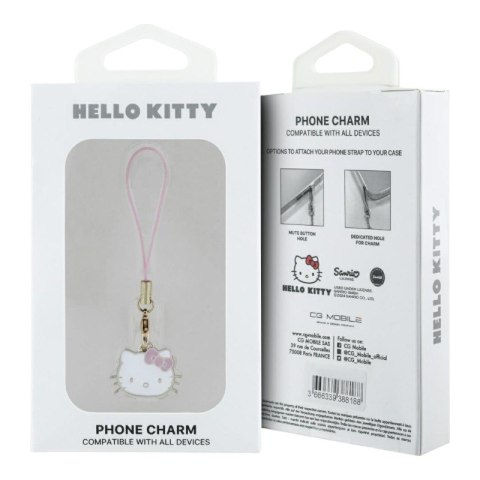 Hello Kitty Phone Strap Charm Kitty Head - Zawieszka do telefonu (różowy) Hello Kitty Phone Strap Charm Kitty Head - Zawieszka do telefonu (różowy)