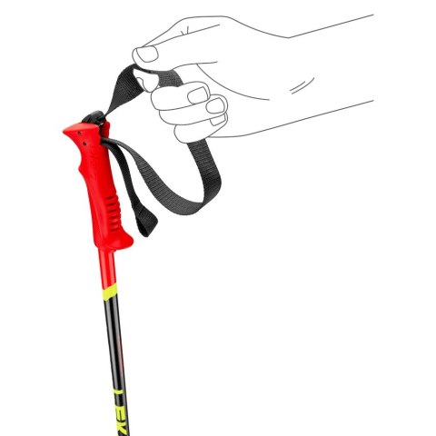 LEKI Racing KIDS kije do nart 105 cm Czarny, Czerwony Aluminium LEKI Racing KIDS kije do nart 105 cm Czarny, Czerwony Aluminium