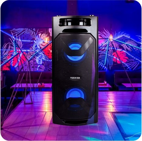 Głośnik bezprzewodowy BT Toshiba TY-ASC66 do karaoke Głośnik bezprzewodowy BT Toshiba TY-ASC66 do karaoke