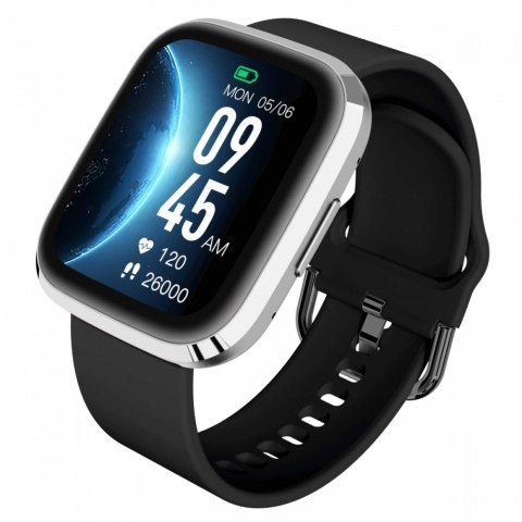 Smartwatch GRC Style Srebrno-czarny Smartwatch GRC Style Srebrno-czarny