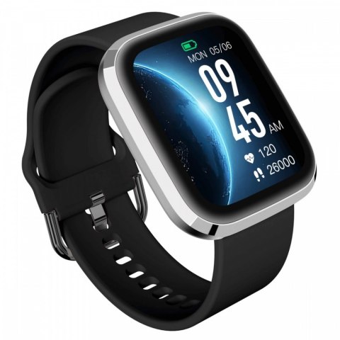 Smartwatch GRC Style Srebrno-czarny Smartwatch GRC Style Srebrno-czarny