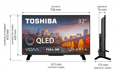 Telewizor LED 32 cale 32QV2F63DG