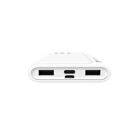 Powerbank Silicon Power GP15 10000mAh 2xUSB A, 1x mUSB + 1x USB C, biały Powerbank Silicon Power GP15 10000mAh 2xUSB A, 1x mUSB + 1x USB C, biały