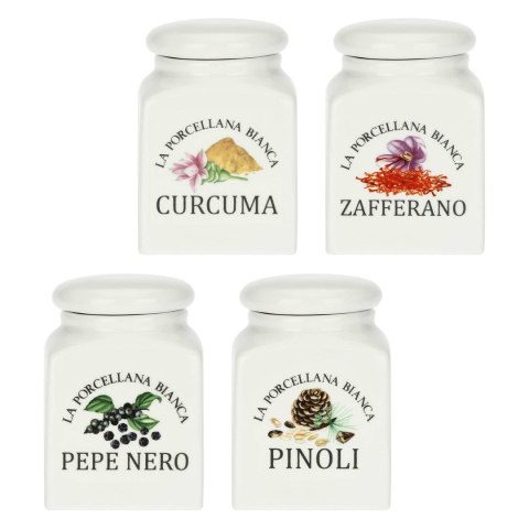 Zestaw 4 pojemników do przypraw Conserva - Biały, 175 ml Zestaw 4 pojemników do przypraw Conserva - Biały, 175 ml