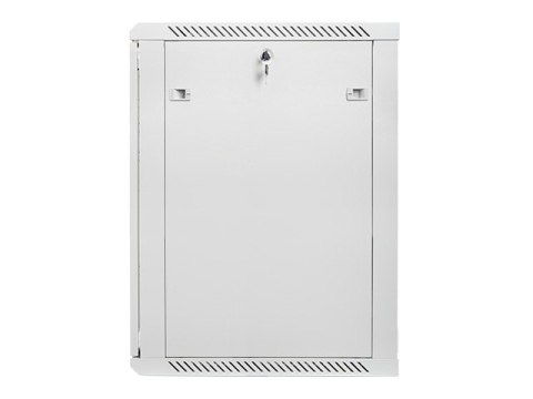 Szafa instalacyjna wisząca 19 18U 600X600mm szara (drzwi szklane)