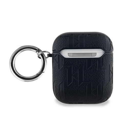 Karl Lagerfeld Monogram Karl & Choupette Head - Etui AirPods 1/2 gen (czarny) Karl Lagerfeld Monogram Karl & Choupette Head - Etui AirPods 1/2 gen (czarny)