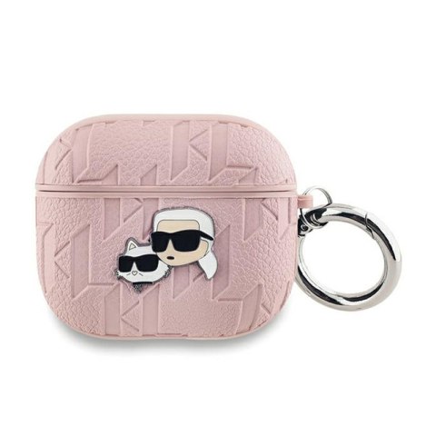 Karl Lagerfeld Monogram Karl & Choupette Head - Etui AirPods 3 (różowy) Karl Lagerfeld Monogram Karl & Choupette Head - Etui AirPods 3 (różowy)