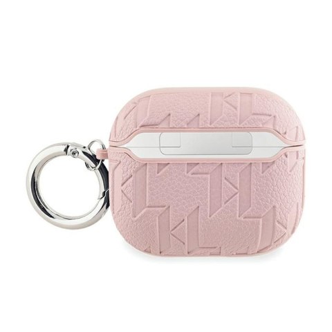 Karl Lagerfeld Monogram Karl & Choupette Head - Etui AirPods 3 (różowy) Karl Lagerfeld Monogram Karl & Choupette Head - Etui AirPods 3 (różowy)