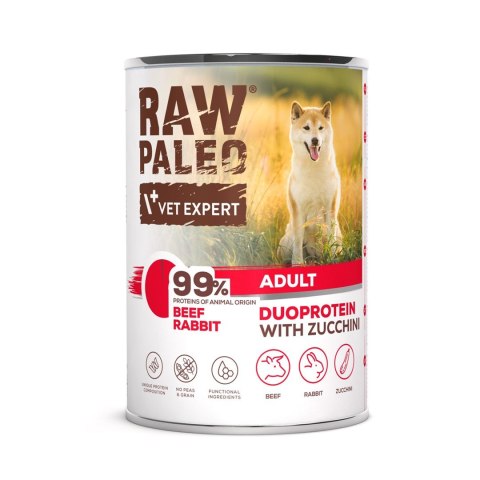 Raw Paleo Beef&Rabbit Adult Can 400g Raw Paleo Beef&Rabbit Adult Can 400g