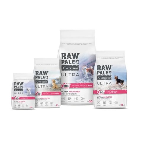 Raw Paleo Ultra Pork Mini Adult 750g Raw Paleo Ultra Pork Mini Adult 750g