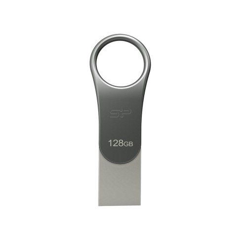 Pendrive Silicon Power Mobile C80 128GB Dual USB 3.1/Type-C Silver (SP128GBUC3C80V1S) Pendrive Silicon Power Mobile C80 128GB Dual USB 3.1/Type-C Silver (SP128GBUC3C80V1S)