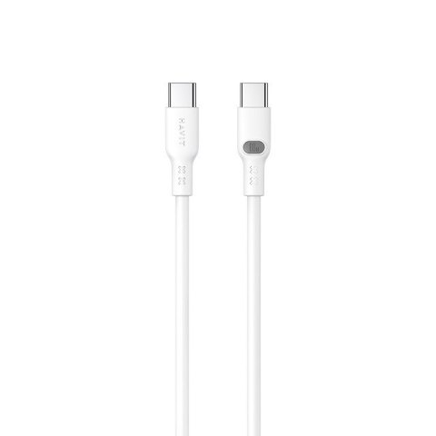 Kabel Havit Typ C-Typ C CB6280 (biały; 100cm) Kabel Havit Typ C-Typ C CB6280 (biały; 100cm)