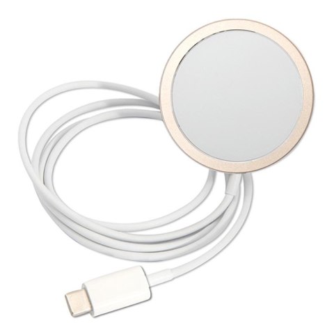 Guess Bundle Pack MagSafe 4G - Zestaw etui + ładowarka MagSafe iPhone 12 / iPhone 12 Pro (różowy/złoty)